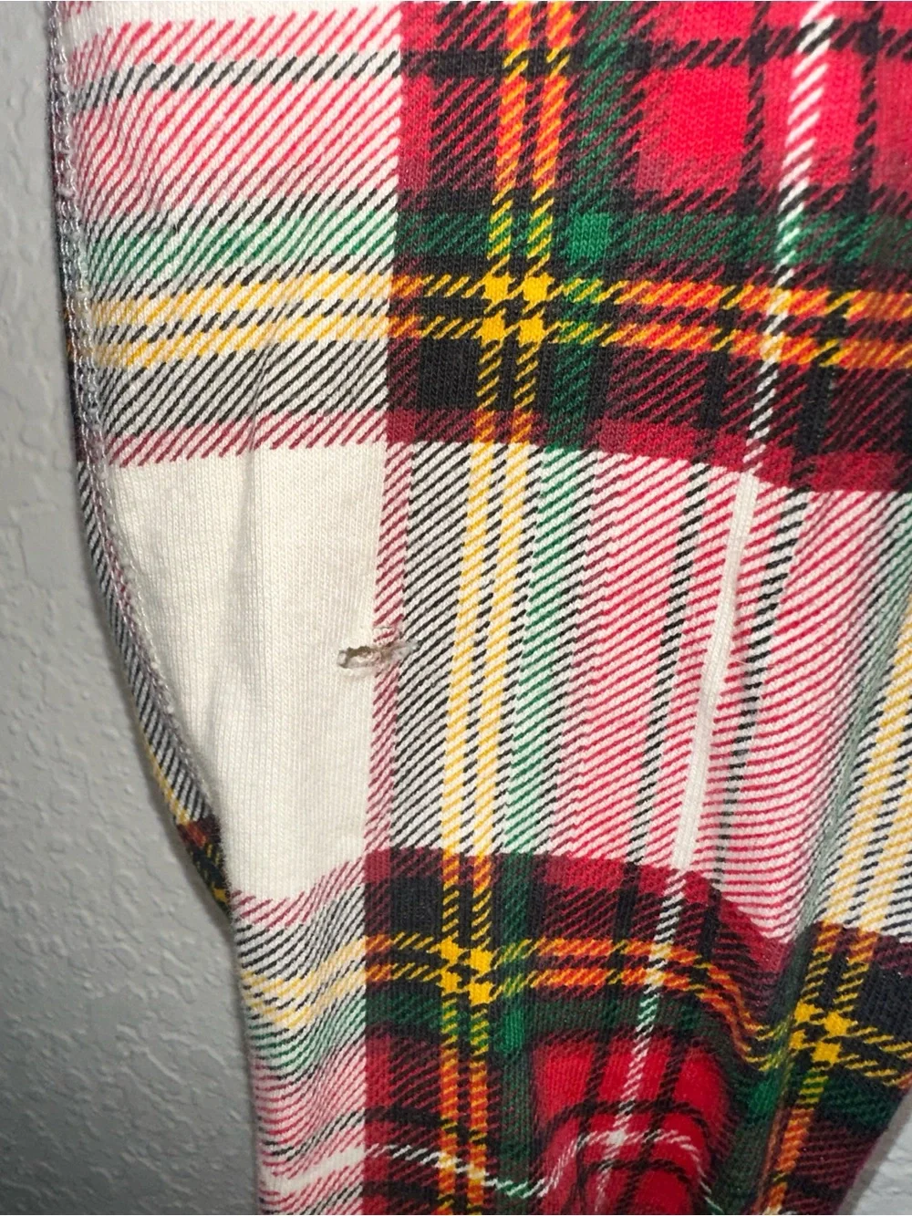 Hanna Andersson Xmas Plaid Sleeveless Romper 90 cm 3T